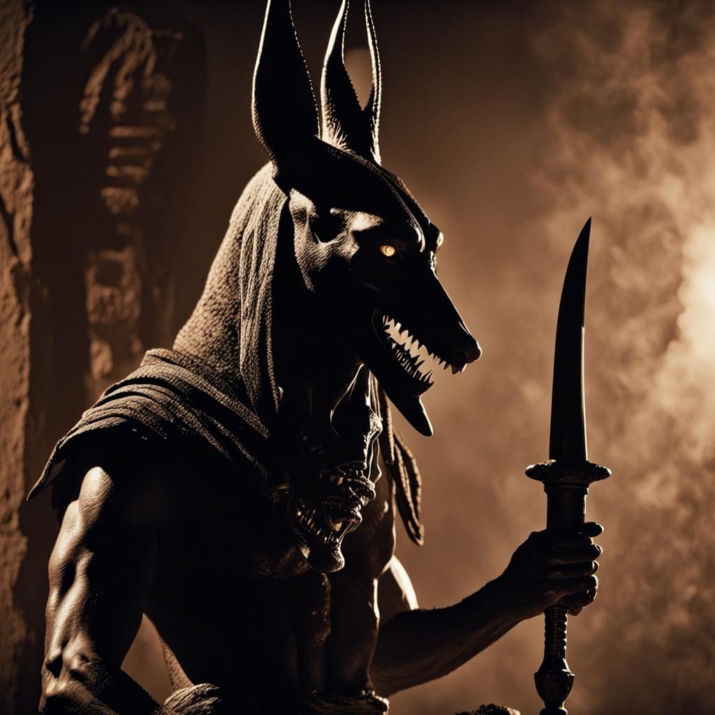 Anubis the Assassin: Dark Cinematic Film Still