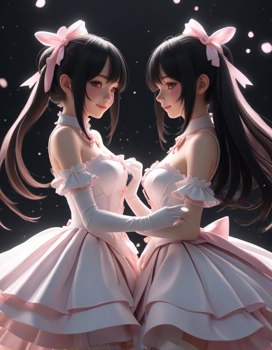 Surreal Anime Goddesses in Ethereal Bliss