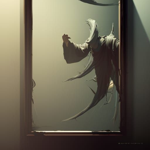 Death knocking on the Mirror