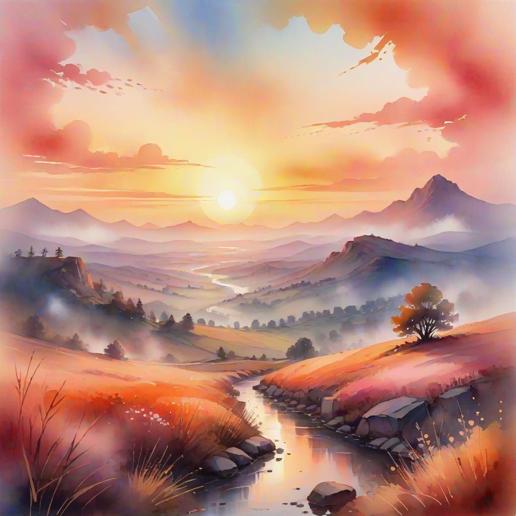 Gentle Giant Watches Sunrise in Warm Hues