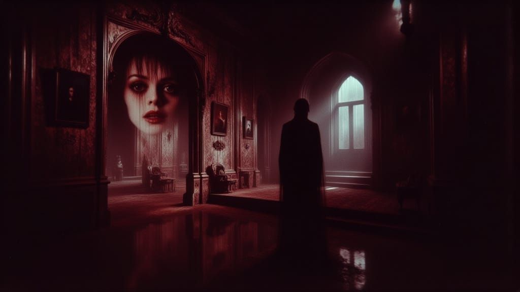 Elvira Portrait in Dark Macabre Fantasy Style