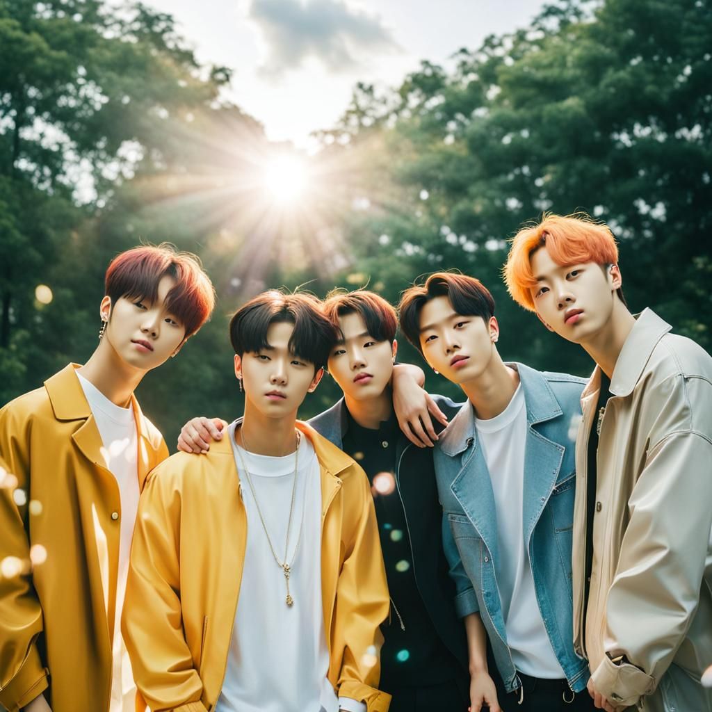 BTS Members in Divine Sunshine