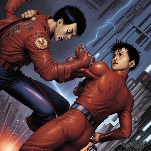 Dynamic Comic Book Fight Scene in Mark Brooks Style