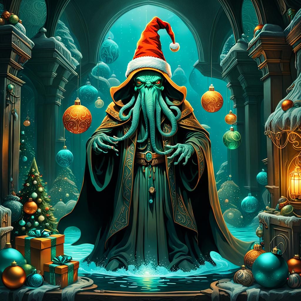 Cthulhu in Festive, Eerie Splendor