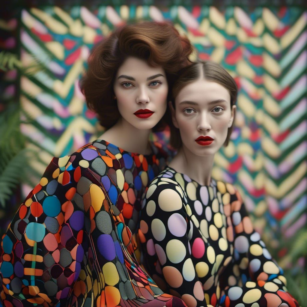Polychromatic Garden Party: Hyperrealistic Photography