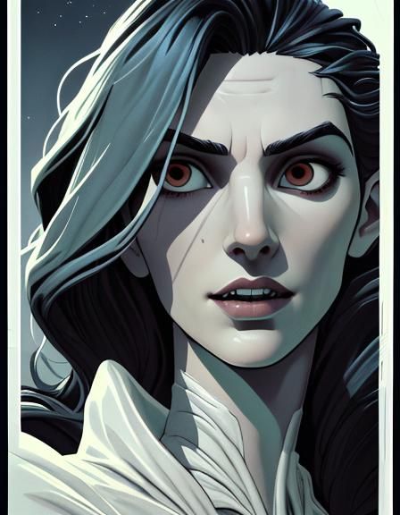 Vampire Queen Comic Book Cover Art