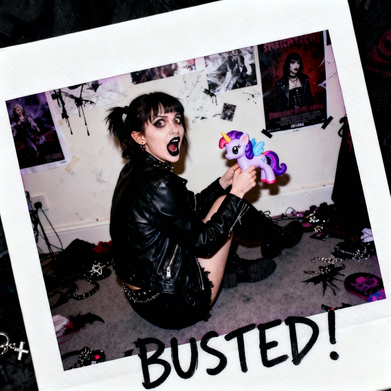 Goth Girl Caught Playing With My Little Ponies