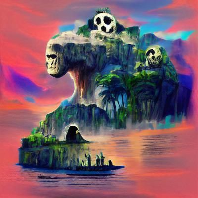 Mysterious Skull Island Landscape