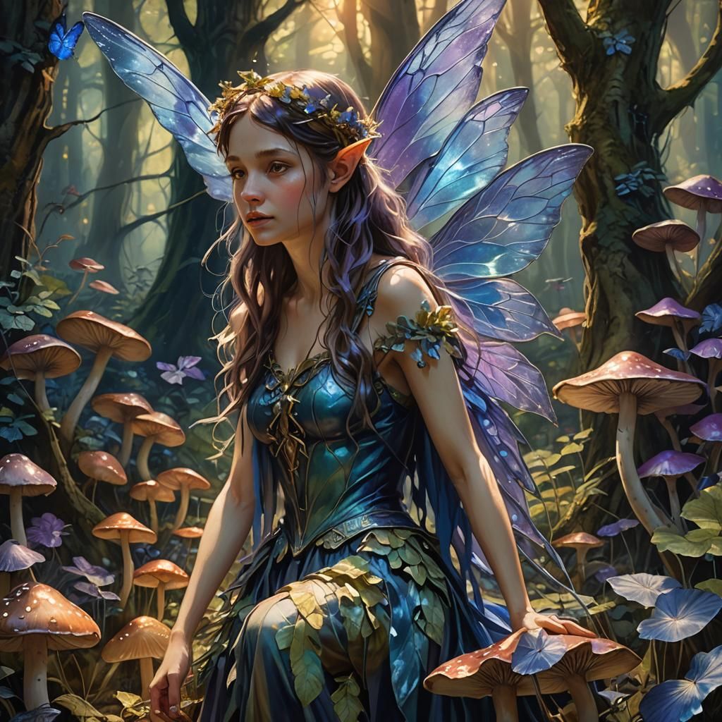 Fairy in Enchanted Forest Concept Art