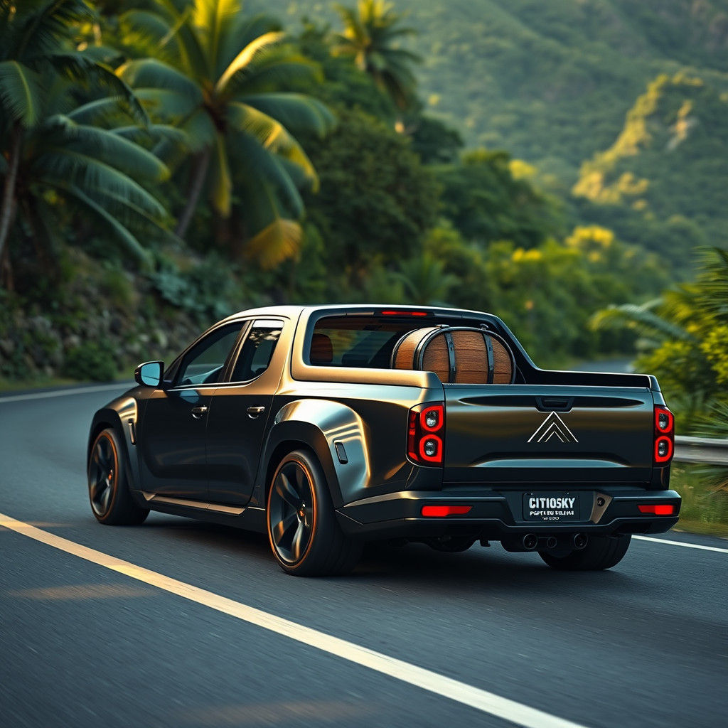 Custom Citroën XM Pick-Up in Montserrat Morning Light