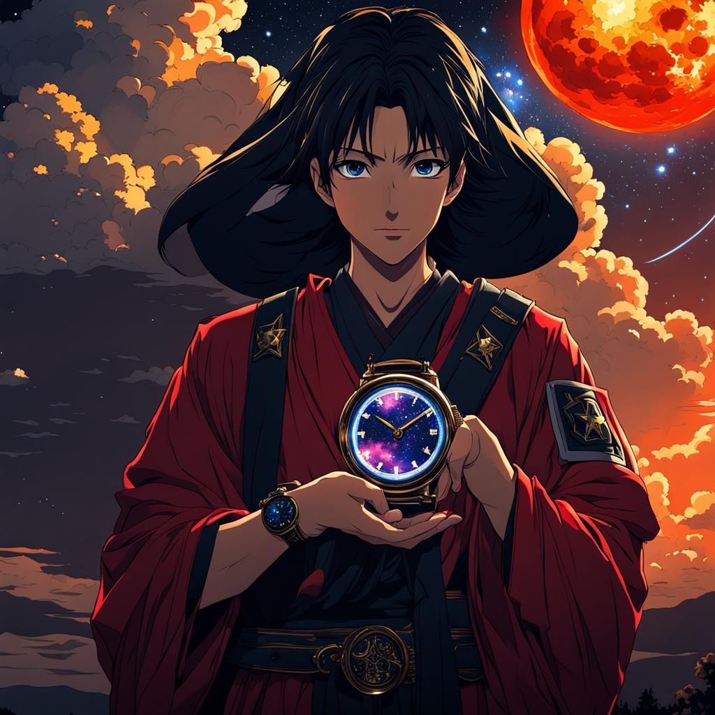 Anime Style Starry Night Sky
