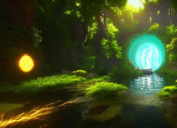Epic Portal to a Lush Dimension