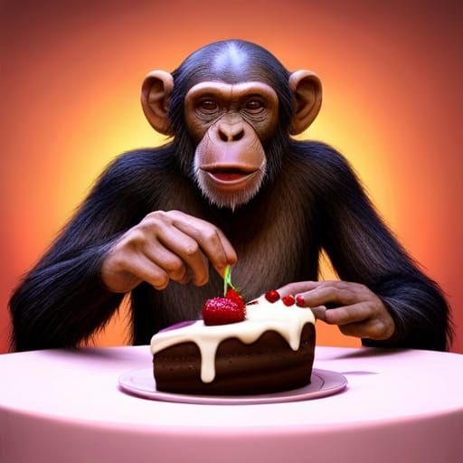 Chimpanzee Celebrates in Wedding Dress, Unreal Engine