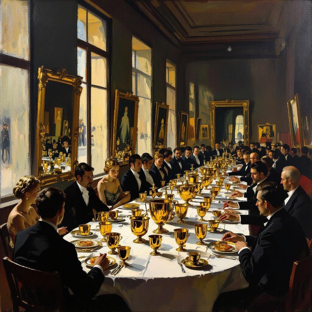 Lavish Hall of Hollow Laughter and Shadowy Mirrors