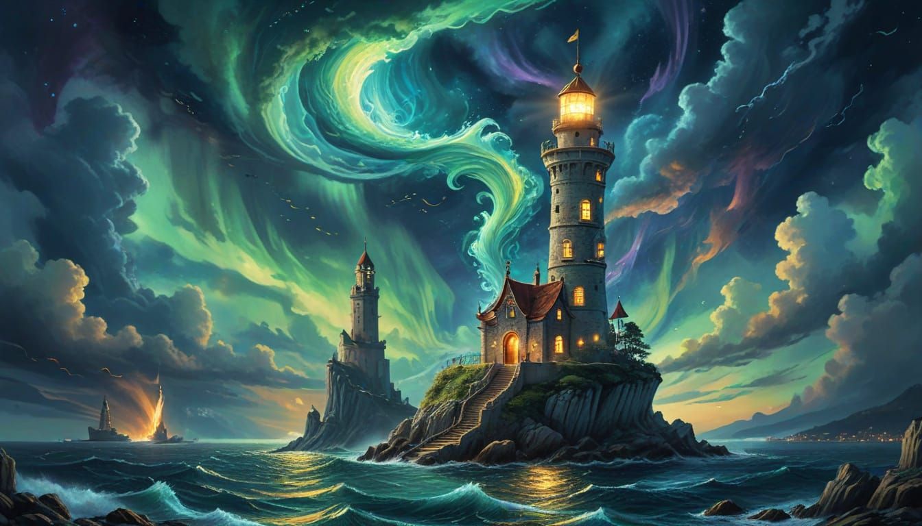 Enchanted Maiden's Tower Lighthouse