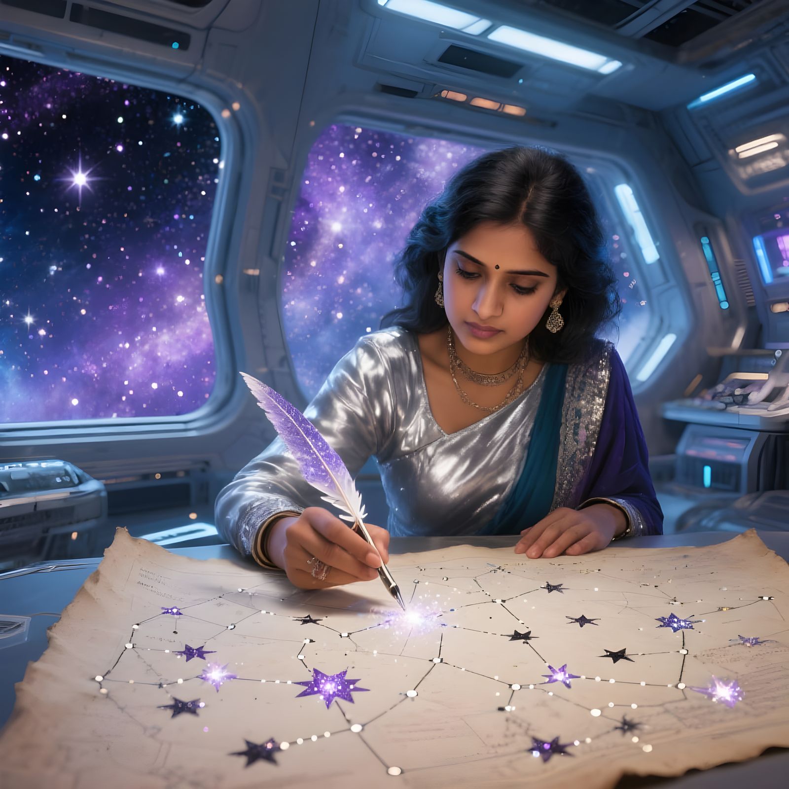 Futuristic Cartographer Charts the Cosmos