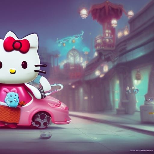 Hello Kitty and Animal Fantasy Concept Art
