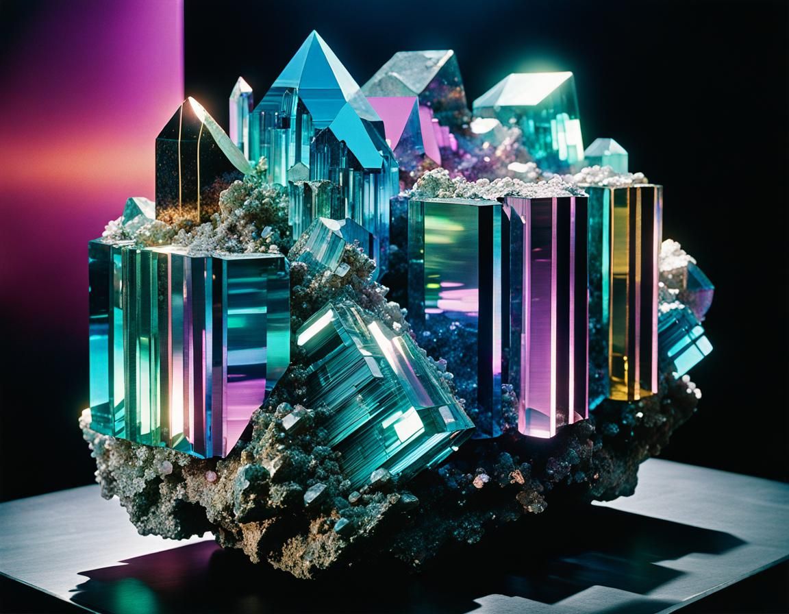 Retro SF Harmony Generator with Quartz Crystals