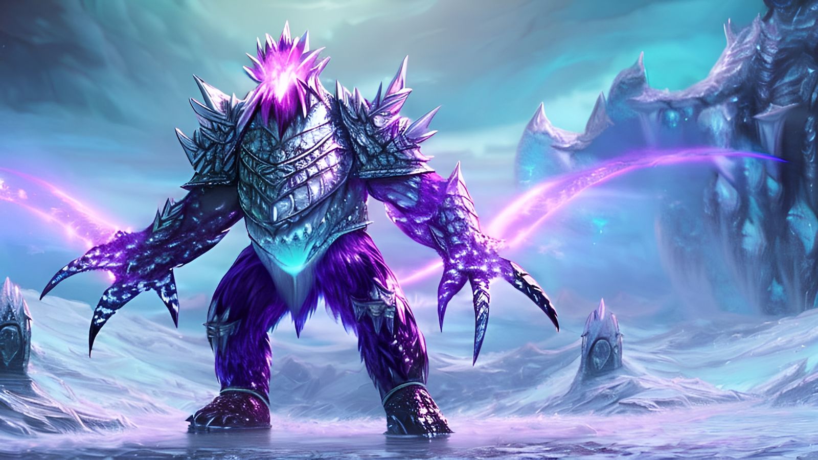 Armored Ice Monster on a Frozen Planet
