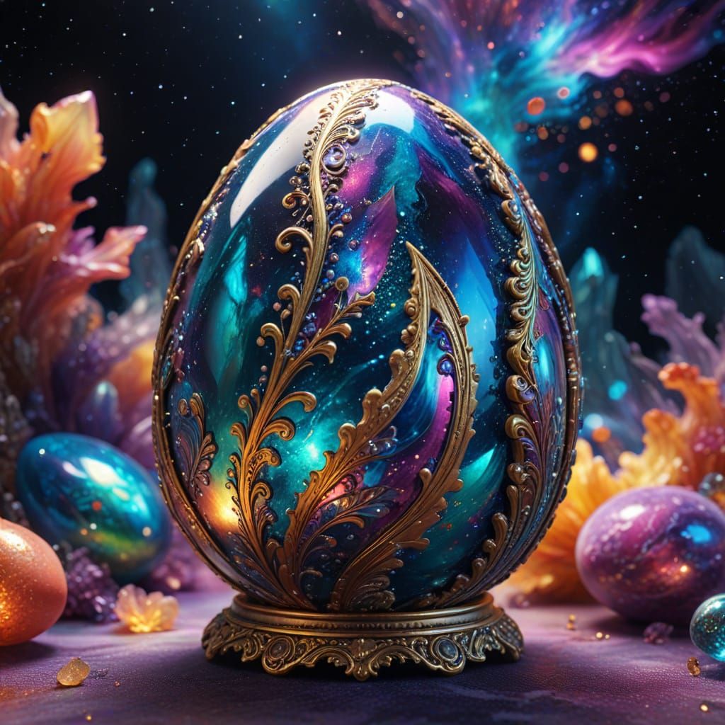 Glowing Fabrija Egg in Crystal Cave