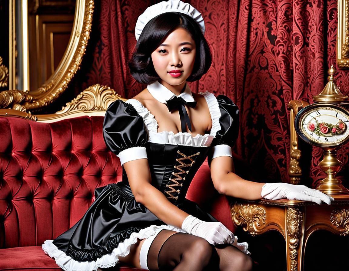 Photorealistic Portrait of a Young Indonesian Maid