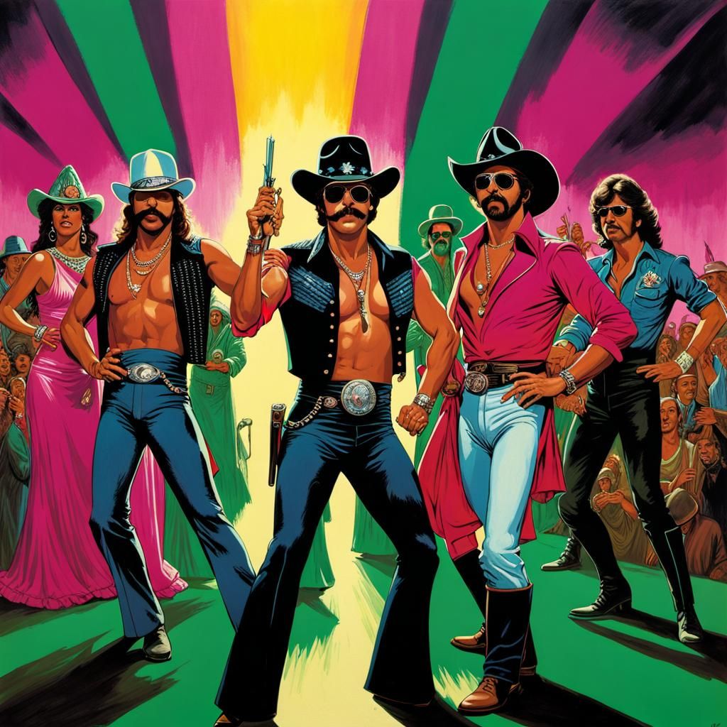 Village People Disco Dance in Horror Style