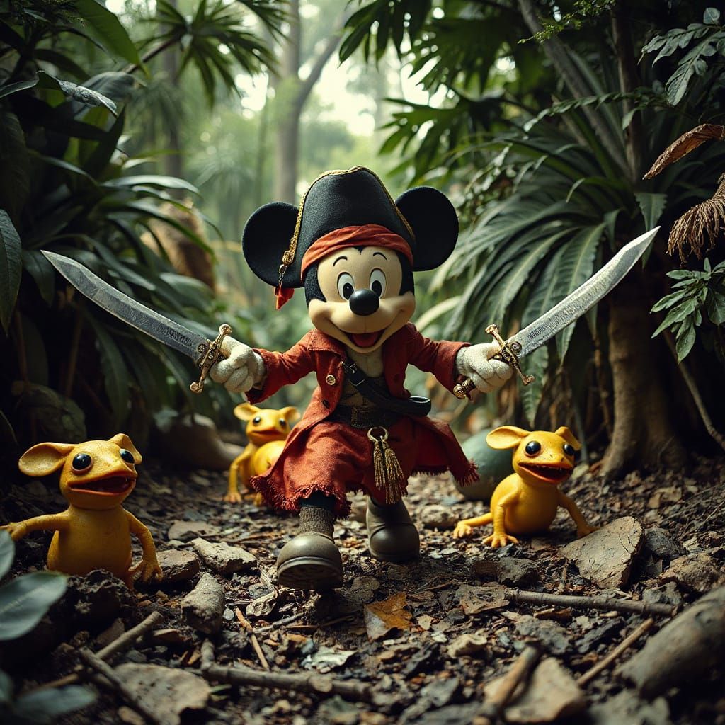 Mickey Mouse Centipede Leads Pirate Adventure