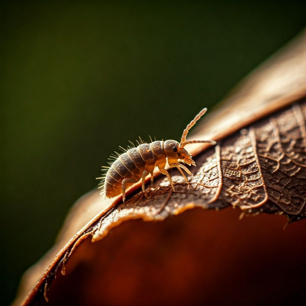 Springtail Macro: Scientific Illustration of Forest Insect