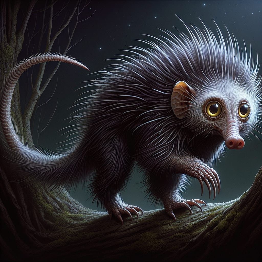 The Aye-Pine (Aye-Aye - Porcupine Hybrid)