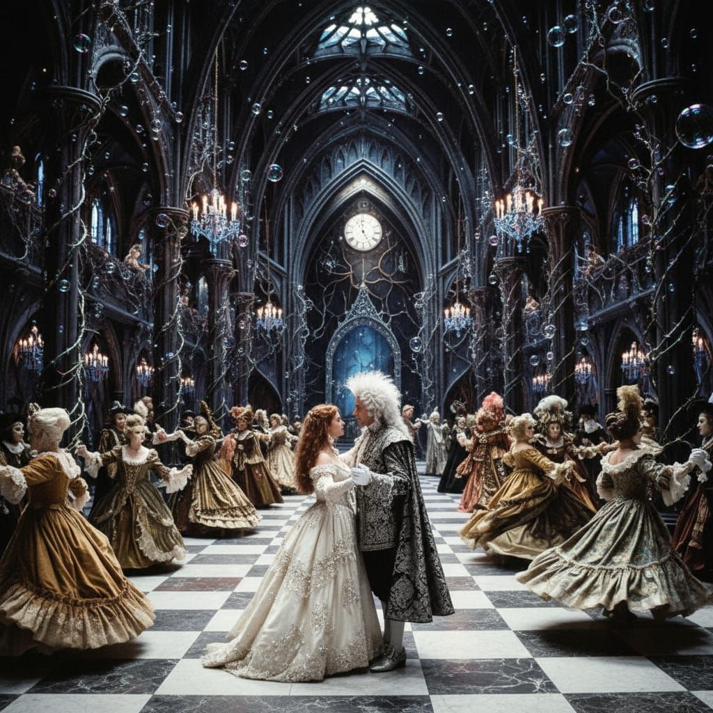 Sarah and King Jareth Dance in Labyrinth Ballroom