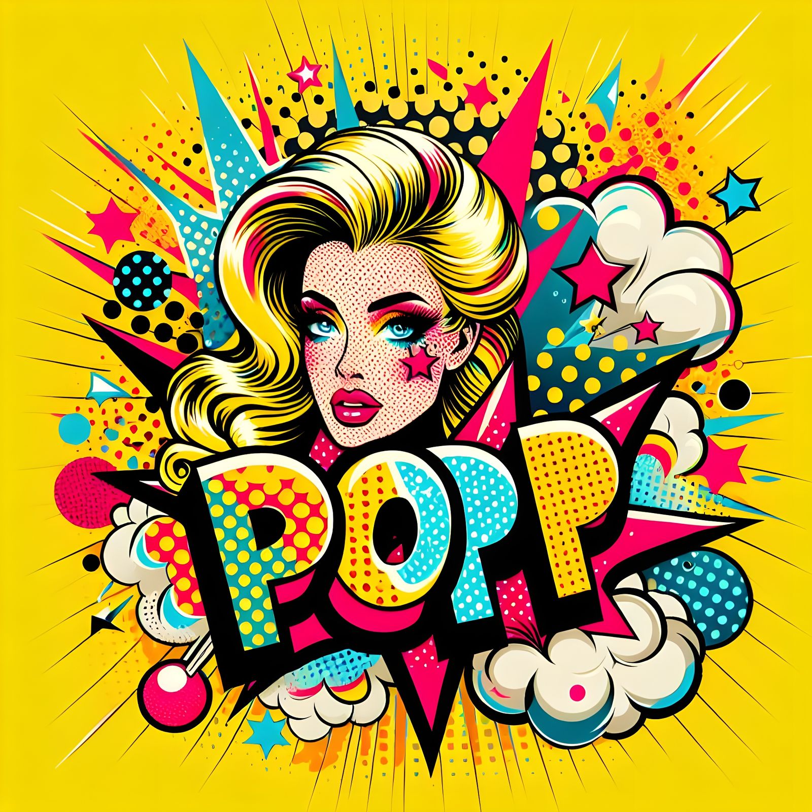 Vibrant Pop Explosion Artwork