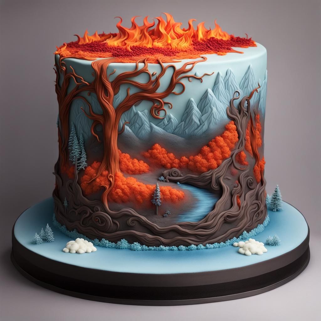 Norse Mythology Cake: A Celebration of Seasons
