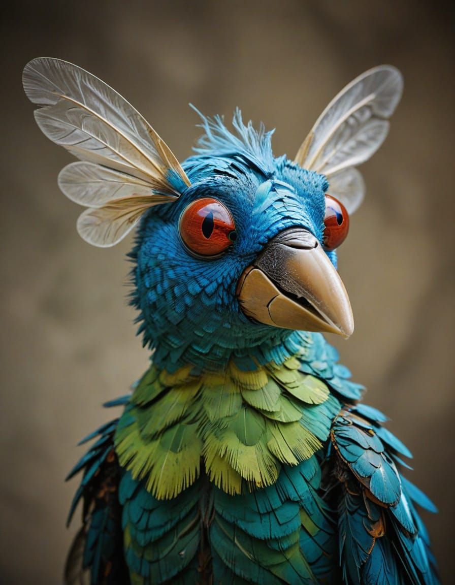 Woofly Portrait in Picassogami