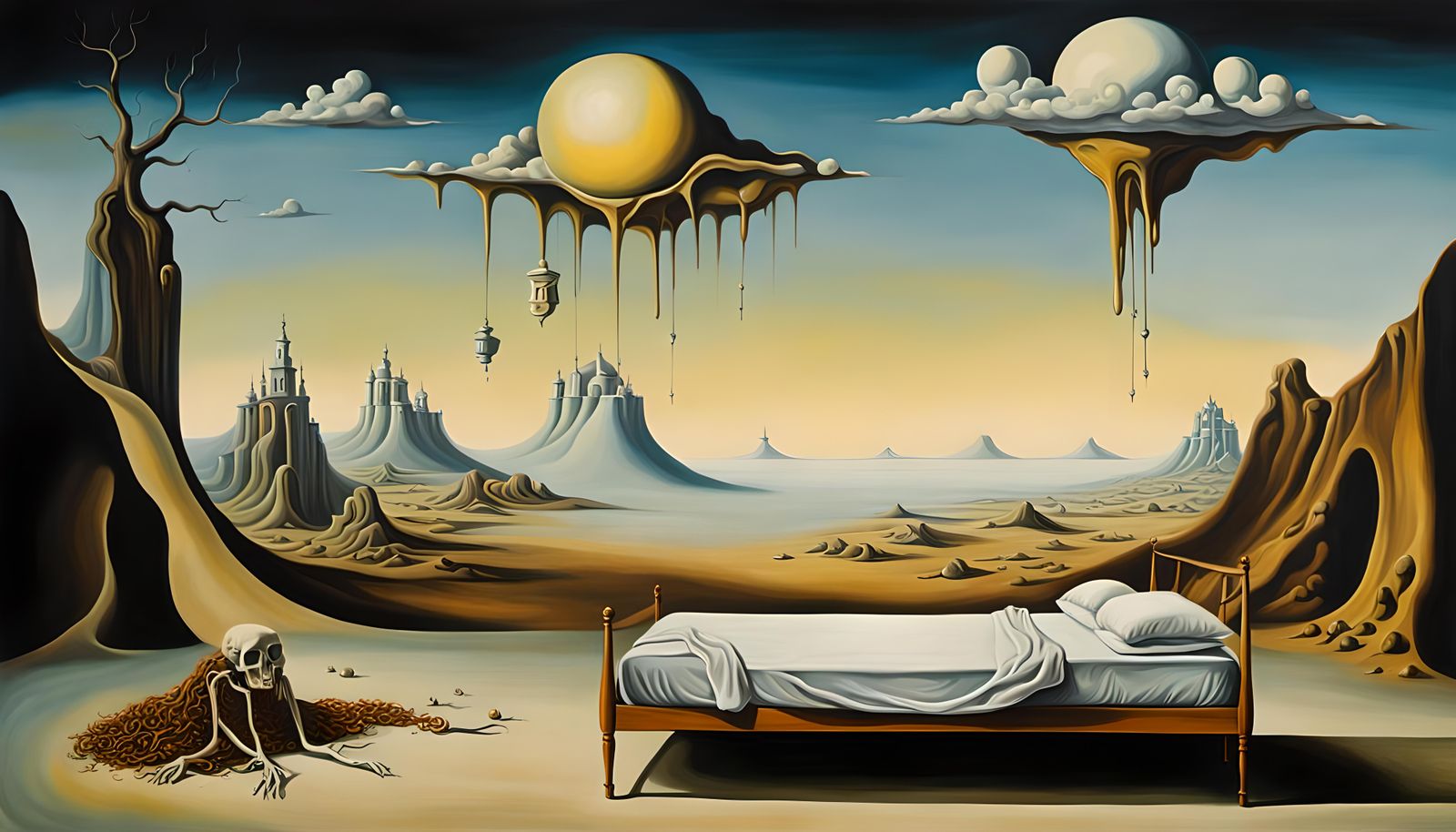 Surreal Dreamscape Inspired by Salvador Dali