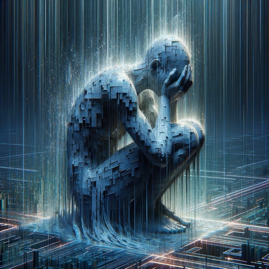 Crying in the digital rain