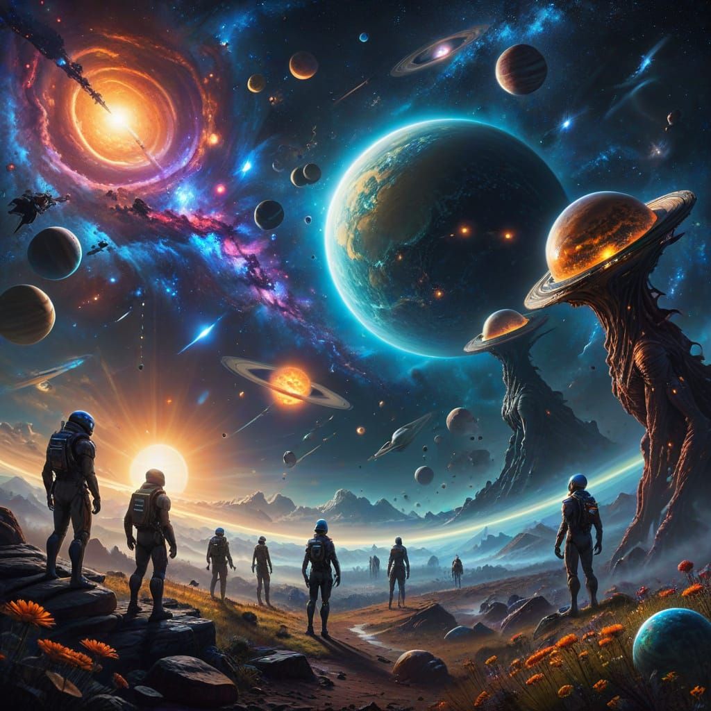 Ethereal Aliens in Harmony with the Cosmos