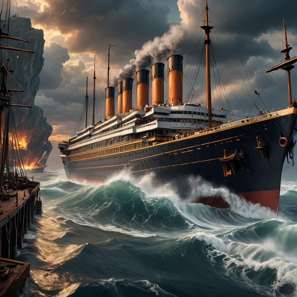 Titanic: Detailed Matte Painting in Deep Color
