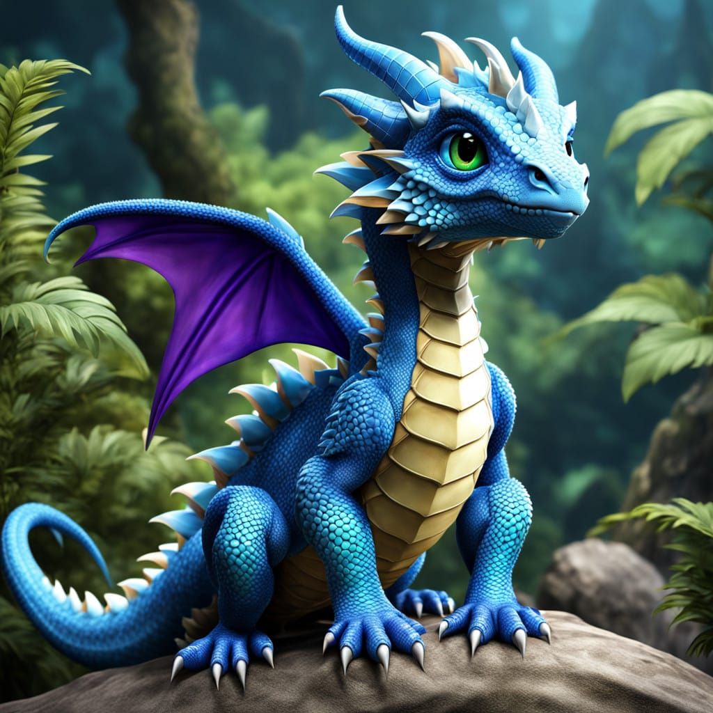 Enchanting 3D Dragon in T Pose