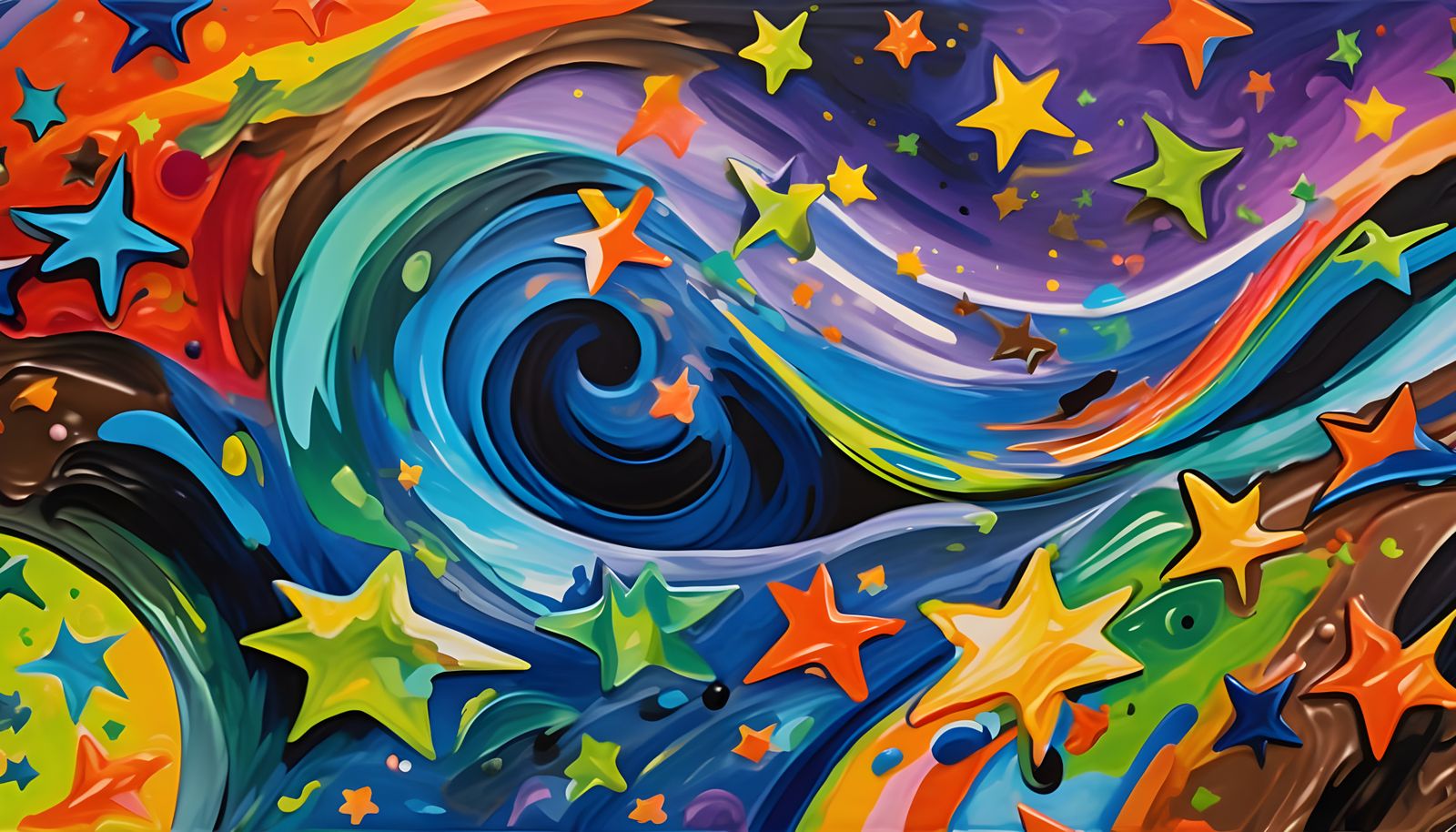 Vortex Maelstroms of Paint, Plasma, and Stars