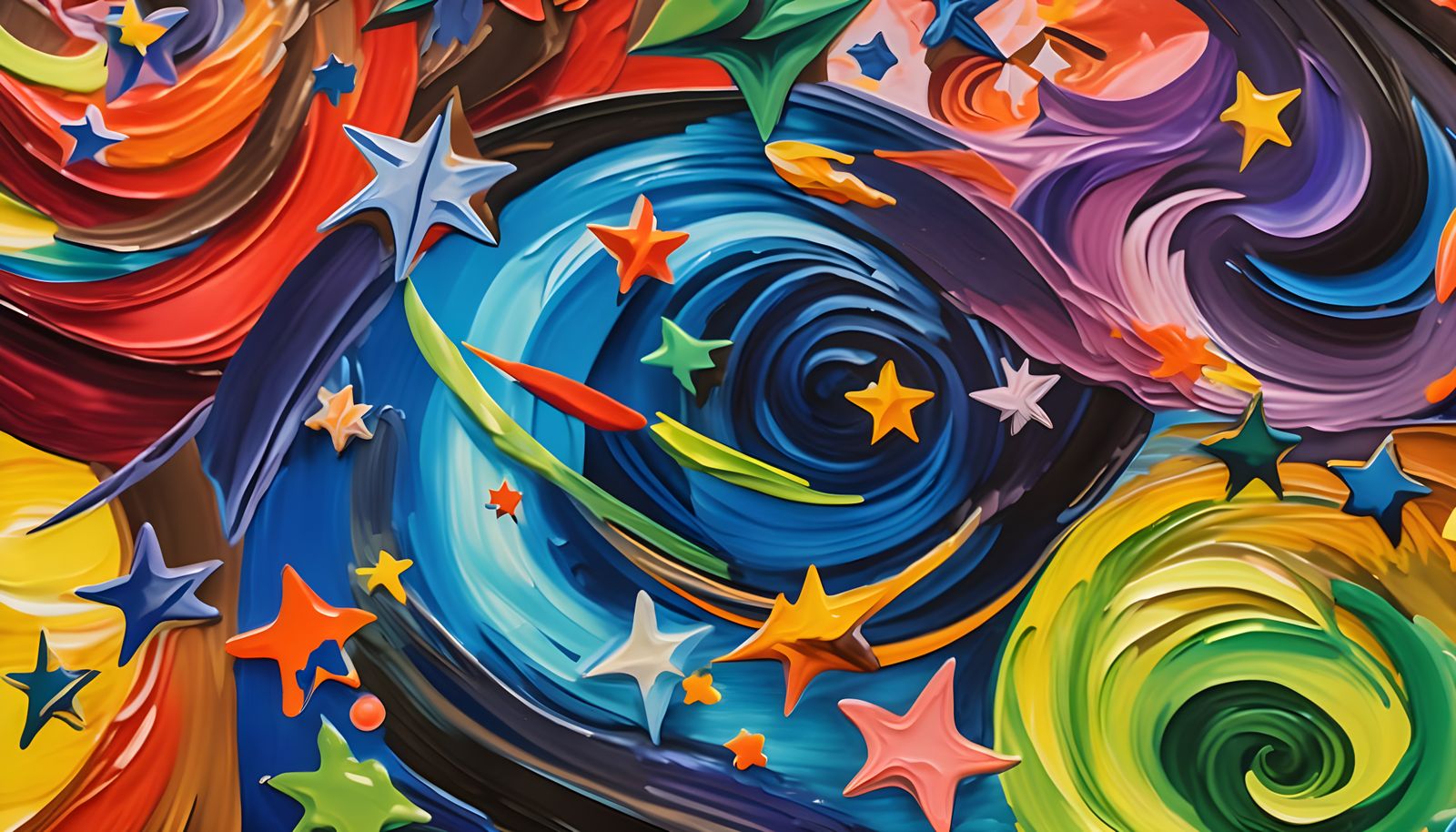 Vortex Maelstroms of Paint and Plasma with Starbursts