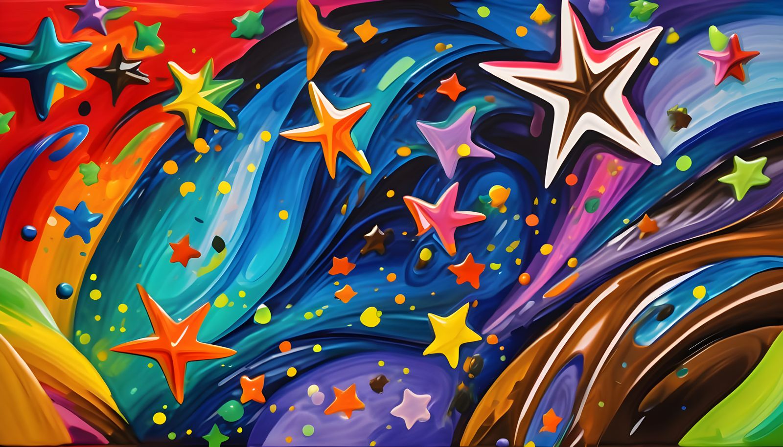 Vast Helical Vortex Maelstroms with Pointy Stars