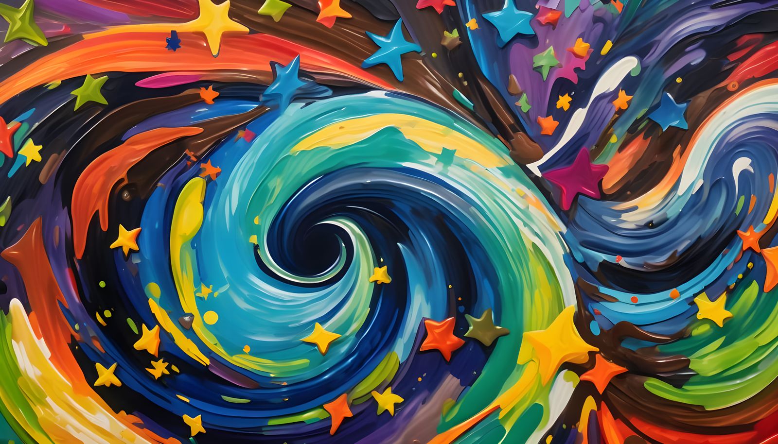 Vortex Maelstroms with Multicolored Stars