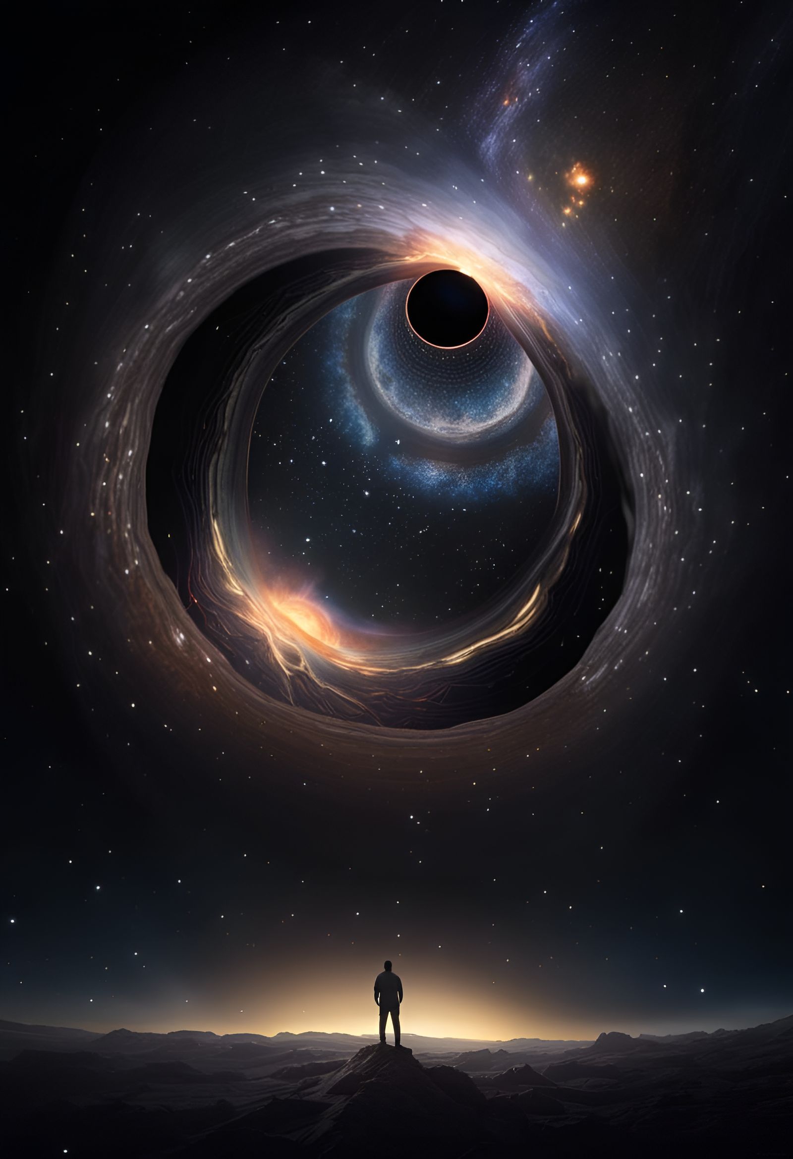 YOD Constellation Portrait in Black Hole, 8K