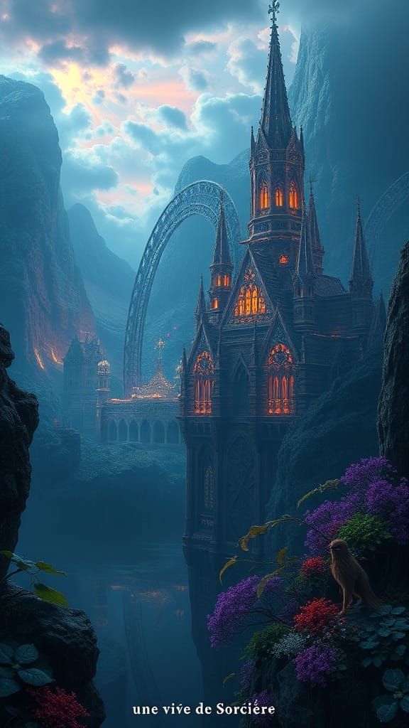 Sorceress Life Detailed Matte Painting