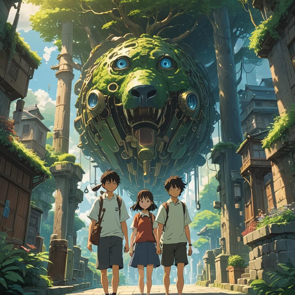 Anime Style Key Visual of Two Characters