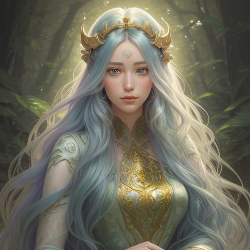 Ethereal Forest Portrait of a Woman