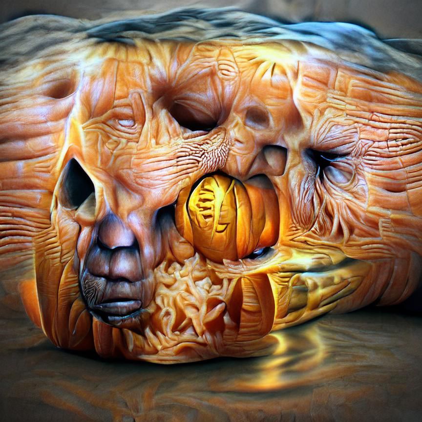 Smiling Jack-o'-Lantern Illustration