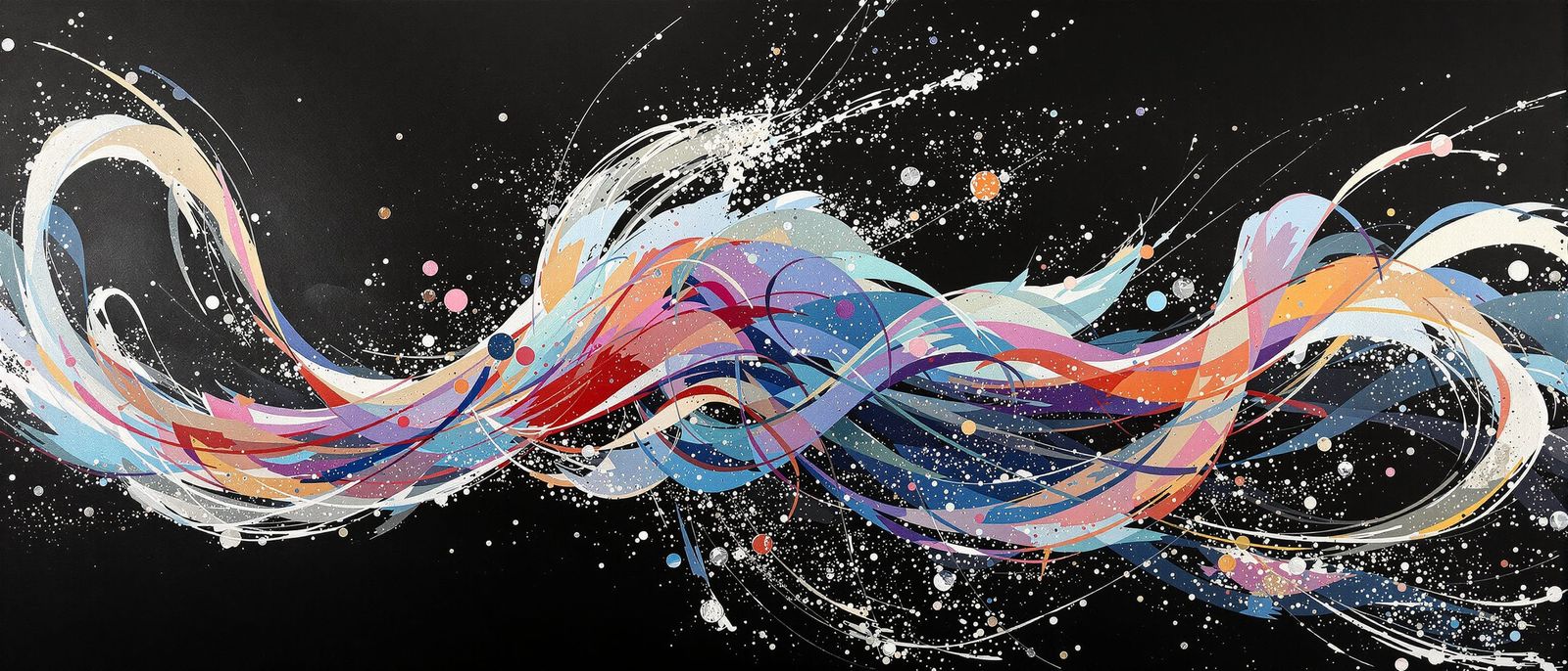 Japanese Princess Dances with Giant Brush in Dramatic Callig...