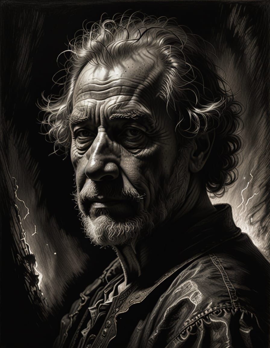 Regal Portrait in Golden Glow