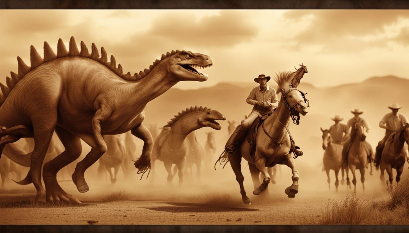 The dinosaur round-up was not going quite as well as Carson ...